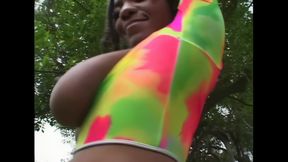 White Cock Ravaging Black Busty Pussy