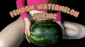 Femdom Watermelon Juicing