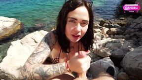 Steamy Beach Encounter: Wild Fun After a Playful Oral Surprise with Nikky Dandeli!