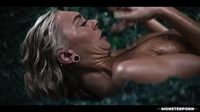 Monster Vored Bondage Vines with Blonde Babe Chloe Temple - Pussy Creampie Dp &amp; Cum Swallow