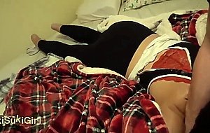 Asian takes huge facial after pov facefuck