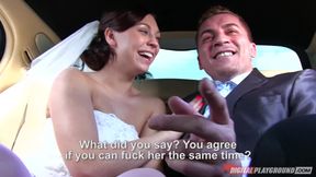 Caucasian Trio Unleashes Desire in a Wet Car Adventure