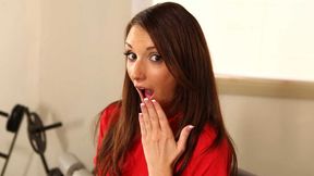 Skinny and young babe Katie Jordin screwed in the locker room