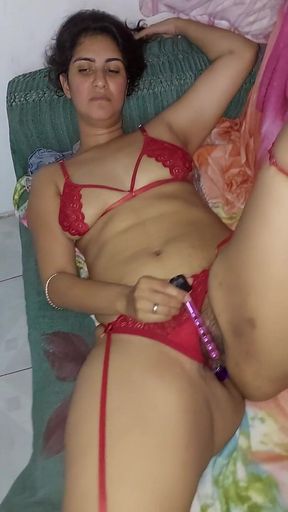 Softening Her Pussy with a Vibrator and an Anal Plug