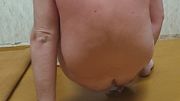 I'm trying really hard to fit a huge butt plug inside myself