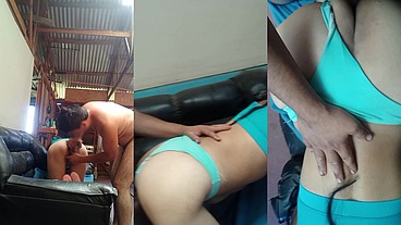 Madura follada en sillón