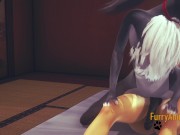 Genshin Impact Furry Yaoi - Cosplayer cat from Zhongli fucked