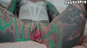 Heavily Ink'_d TEEN Self fucking Big Toy