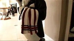 Interracial Threesome for a Black Pussy Slammed by Black and White Cocks