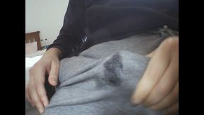 CUMMING through my tracksuit. PRECUM load