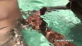 My sex tape with a surfer in the swimming pool