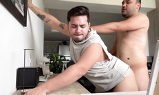 My friend bangs my butt by accident while I'm doing homework - A wild anal adventure!