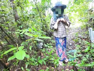 Thai angels walking in the forest stop by to every other. Previous to picking mushrooms Thai Audio4K