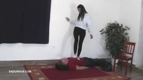 Under the feet of Mistress Natasa wmv Sock