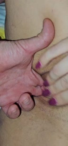 I like to jerk him off while he fucks me slowly and make him come while I rub my swollen clit