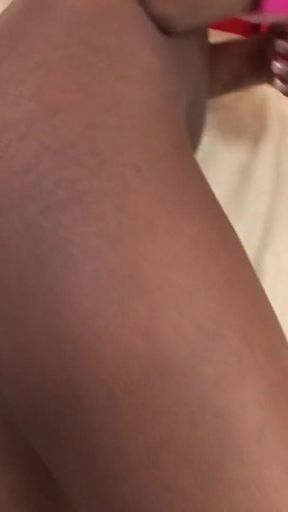 Blackie Kitties Scene-2_chubby Black Lesbians in Lingerie Play with Their Big Dildos