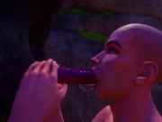 Made a blowjob to a furry werewolf and got furry cum