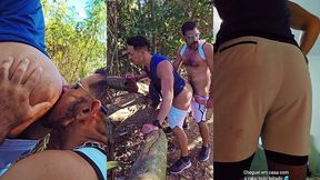 resolvi engravidar minha puta no mato