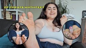 Horny Girlfriend Cheats With Her Feet