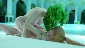 Azure Limina Rydia and Rosa'_s Bath