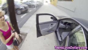 Teen receives intense POV pleasure with a powerful climax.