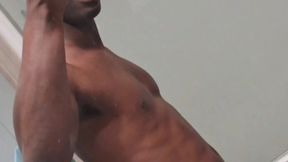 Fit local man shows off huge veiny BBC in mirror