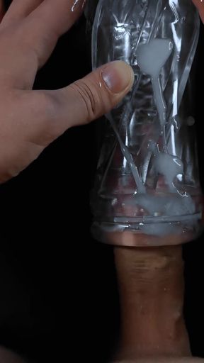 Collegeboy fucks flashlight with big dick incredible pleasure POV