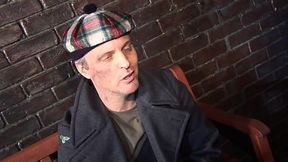 A pair of sexy party chicks, dressed in thigh-high fishnet stockings, get it on with a...