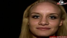 Sexy blonde Babe picked up on the street for a one night stand
