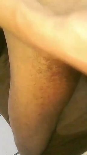 Naughty Hairy Guy Giving a Show of Exhibitionism