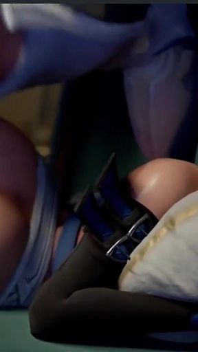 Thicc Kimberly Gives Good Head, Luna’s Beautiful Ass Receives Slow Backshots, Widowmaker Gives That Good Suck,