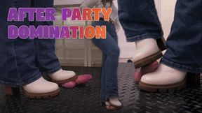 After Party Domination in White Boots - (Edited Version) - TamyStarly - Cock Crush, Cock Trample, Crushing, Trample, Bootjob, Shoejob, Ballbusting, CBT, Stomp, Heels