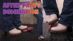 After Party Domination in White Boots - (Edited Version) - TamyStarly - Cock Crush, Cock Trample, Crushing, Trample, Bootjob, Shoejob, Ballbusting, CBT, Stomp, Heels