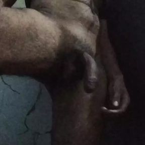 Indian men try to make cock harder and big.