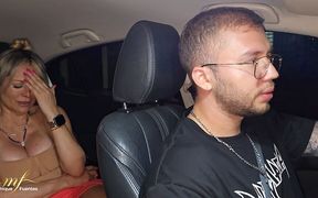 Uber Driver Gives a Colombian MILF a Double Creampie - Monique Fuentes and Brian Evansx