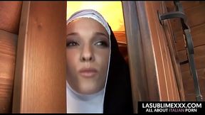 ITALIAN AMATEURS get sloppy blowjobs and explore their fantasies in this