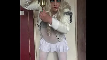 bisexual crossdresser  still waiting for another mans piss to fill his tube up so he can swallow every last drop like he has just done with his own