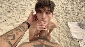 Public Beach Fucking Twink Raw Caught! Jay Magnus Juven Letthemwatch