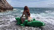 vlog 1 Lissa Brown goes to a nudist beach to film a custom video fucking outdoors