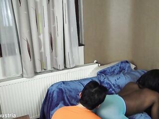 black princess coloured hose sexnylon ass facesitting butt worship and nylon feet licking