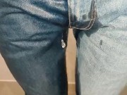 Pissing My Brand New Jeans In the Shower
