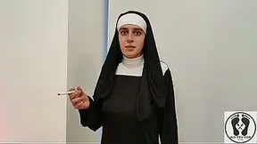 ATONE FOR SINS SUCKING A DICK - THE AROUSED NUN COMPLETE MOVIE