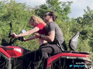 We went on an Off-Road ride that turned into Spontaneous Outdoor Sex (POV) - Real Amateur Pair