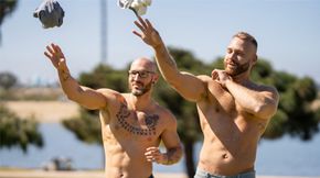 Brogan & Vin Roxx Take Off Their Clothes In The Park & Walk Straight At Home To Fuck