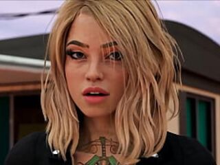 Biker mother I'd like to fuck Steele Vixen SFW (Game Play Movie scene)