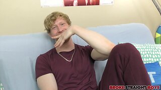 Jesse stones cash-induced cock stroking adventure: a cum-filled masturbation solo