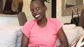 ”Lactating tits African STEPMOM amateur puts out during a fake casting”