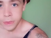 Tranny fucks fleshlight