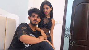 An Indian man went to his sister-in-law's stepsister's house and had intense sex with her using his large penis.