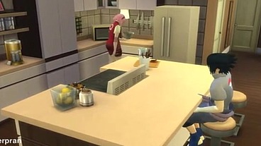 Sakura follada por los clones de Naruto Gangbang frente a Sasuke, su marido cornudo Netorare